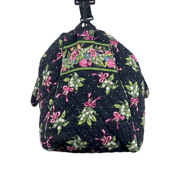 Vera Bradley  Floral Quilted Shoulder Strap & Handles Weekender Satchel Bag Sz L - Picture 3 of 13